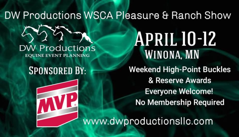 4/10/26 - 4/12/26 WSCA Pleasure & Ranch Show at Minnesota Equestrian Center