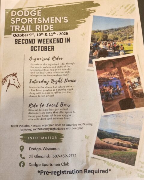 10/9/26 - 10/11/26 Dodge Sportsmen's Trail Ride